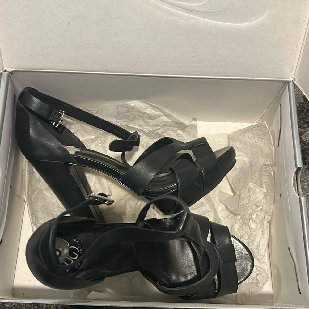 BCBG strappy heels